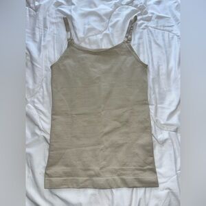 Shapermint Scoop Neck Cami - Sand Gray - L + XL